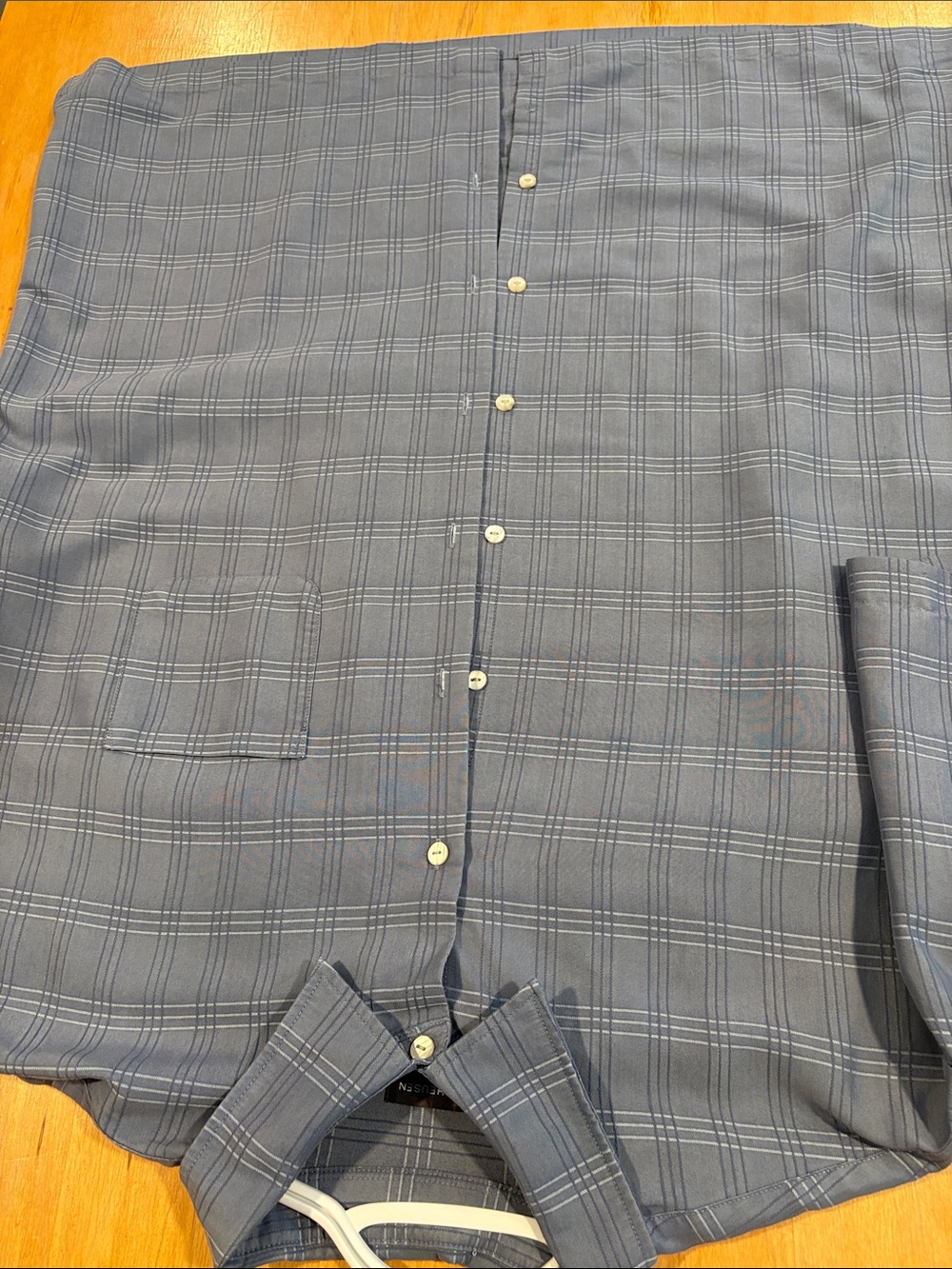 Men's Slate Gray Plaid Button-Up Shirt